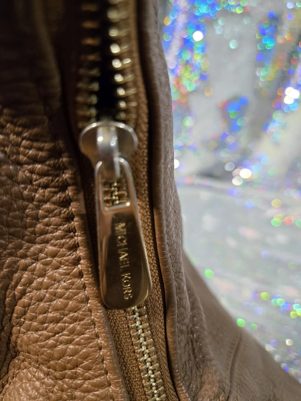 MICHAEL Michael Kors Cognac Pebbled Leather Hobo